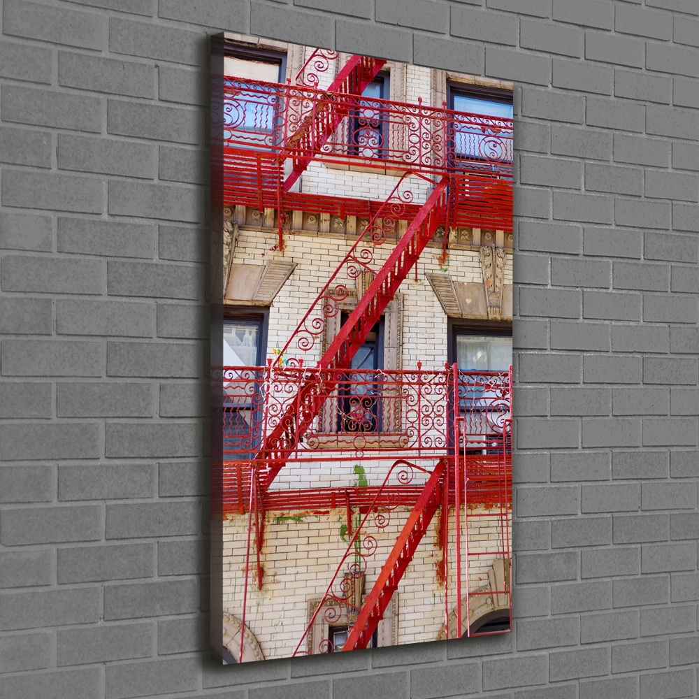 Wall canvas art Italian tenement house