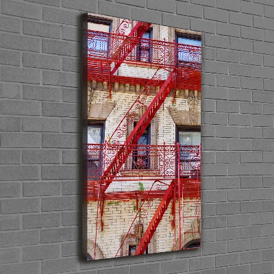 Wall canvas art Italian tenement house