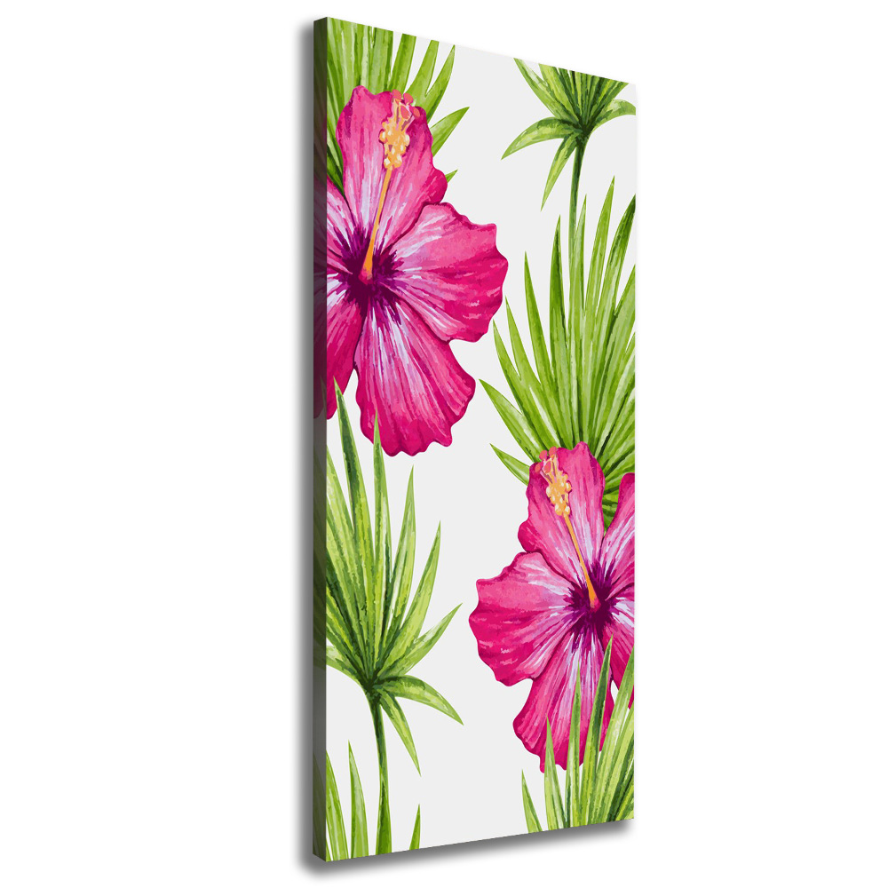 Wall art canvas large Hawaiian pattern