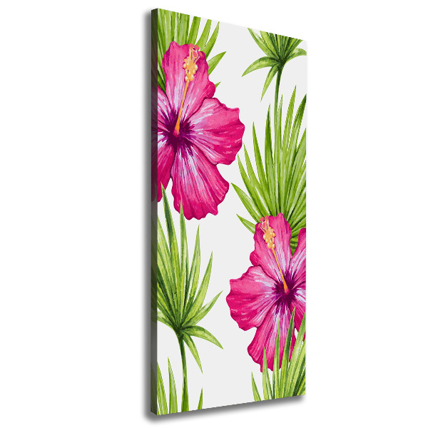 Wall art canvas large Hawaiian pattern