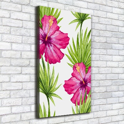 Wall art canvas large Hawaiian pattern