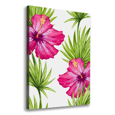 Wall art canvas large Hawaiian pattern