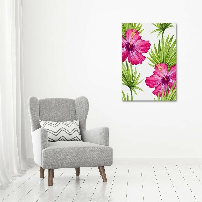 Wall art canvas large Hawaiian pattern