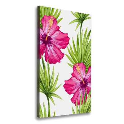 Wall art canvas large Hawaiian pattern