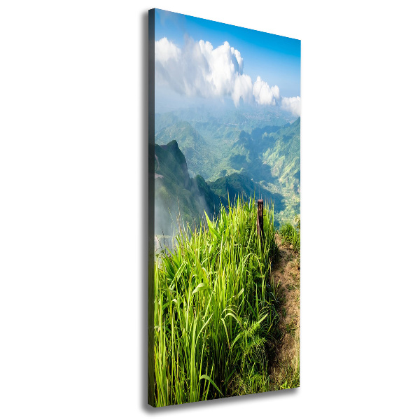 Wall art canvas large Mountain trail