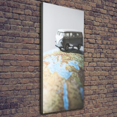 Canvas wall art Van on the globe