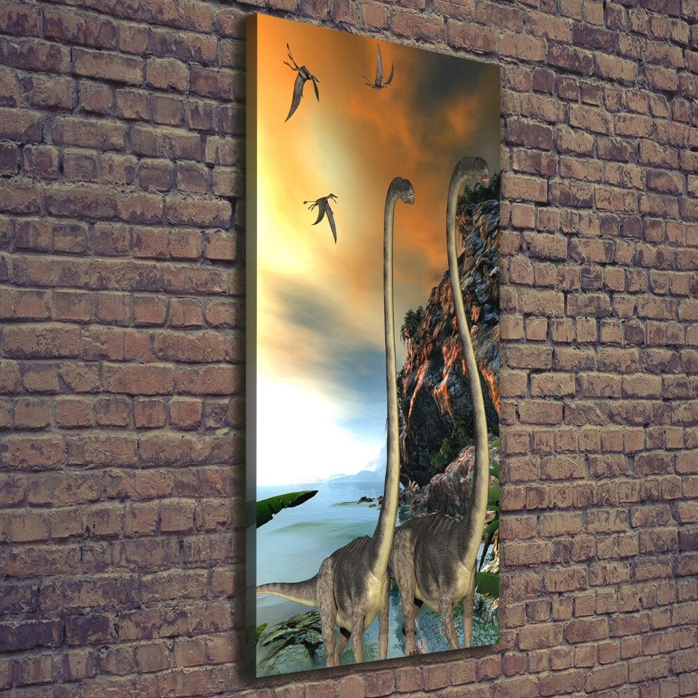 Wall art canvas large Dinosaurs