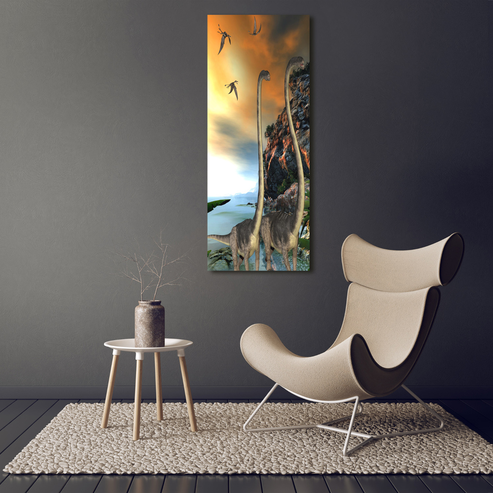 Wall art canvas large Dinosaurs