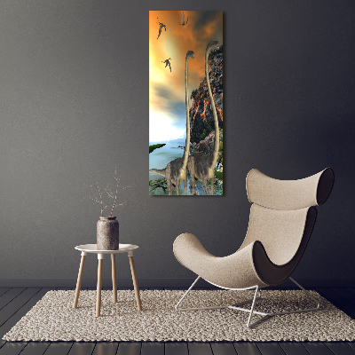 Wall art canvas large Dinosaurs