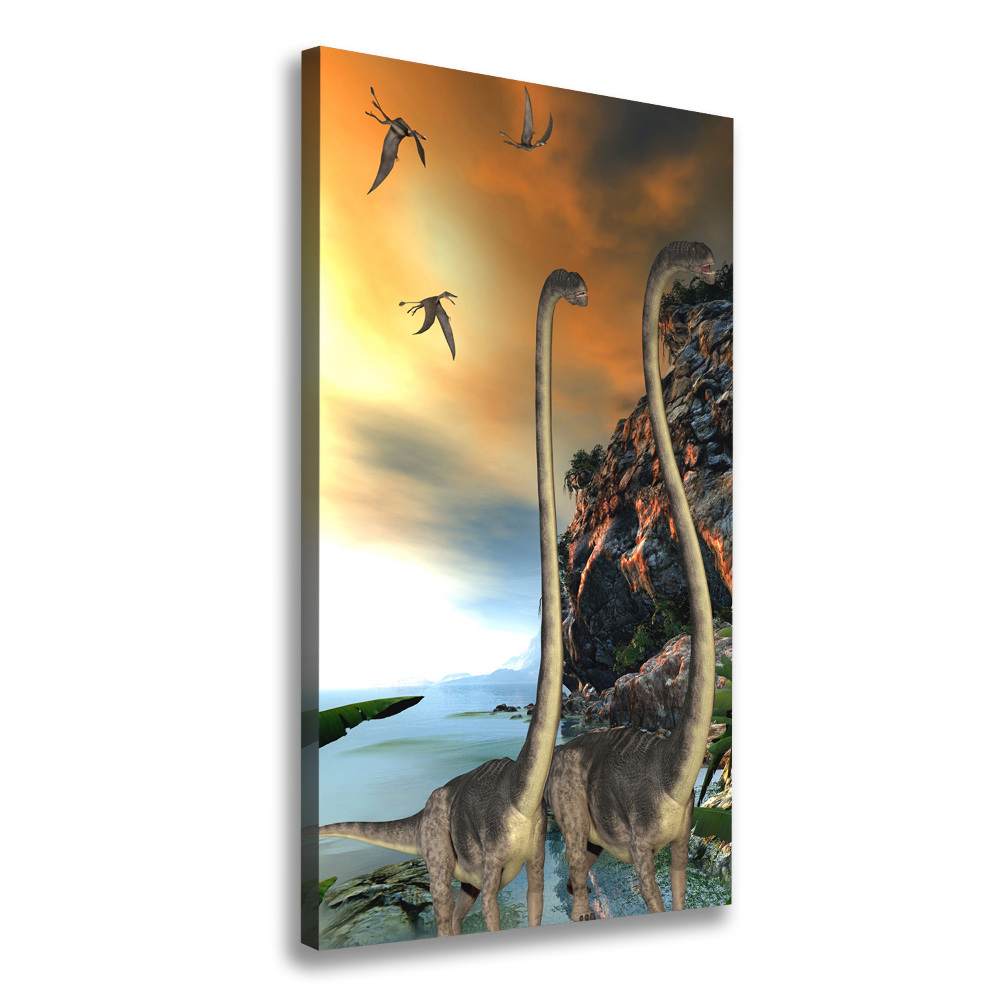 Wall art canvas large Dinosaurs