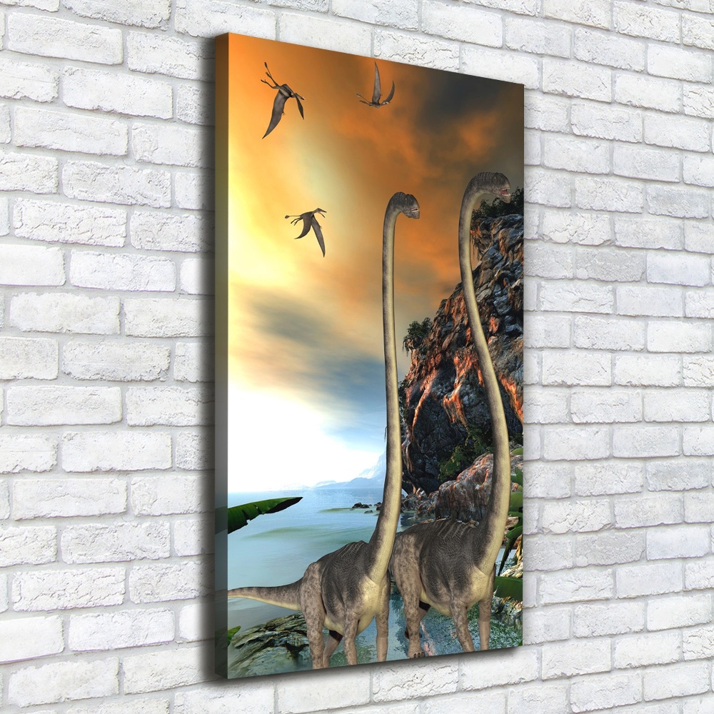 Wall art canvas large Dinosaurs