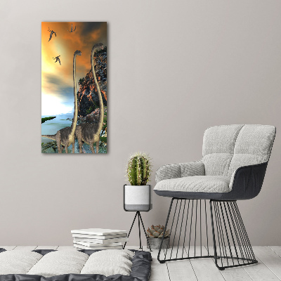 Wall art canvas large Dinosaurs