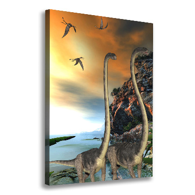 Wall art canvas large Dinosaurs