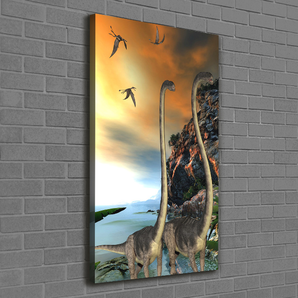 Wall art canvas large Dinosaurs