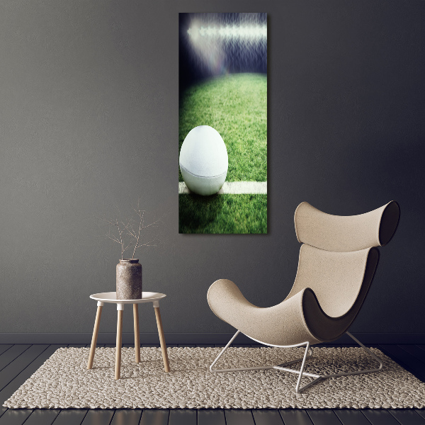 Canvas wall art Rugby ball