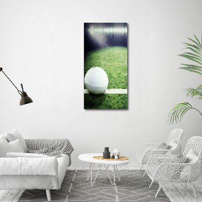 Canvas wall art Rugby ball