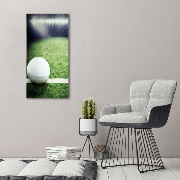 Canvas wall art Rugby ball