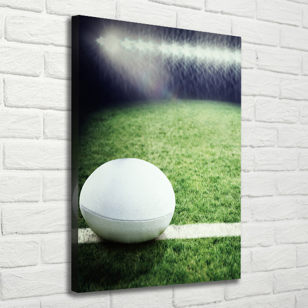 Canvas wall art Rugby ball