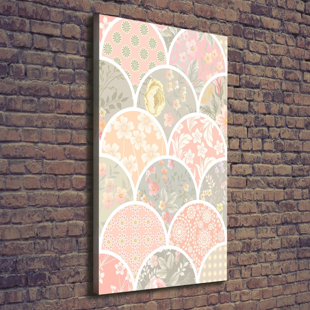 Wall art canvas Floral pattern