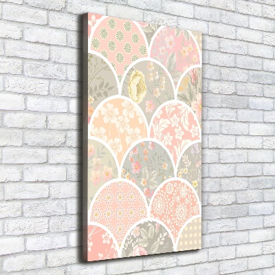 Wall art canvas Floral pattern