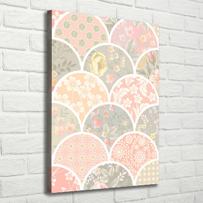 Wall art canvas Floral pattern