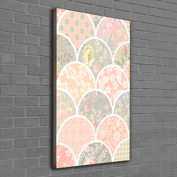 Wall art canvas Floral pattern