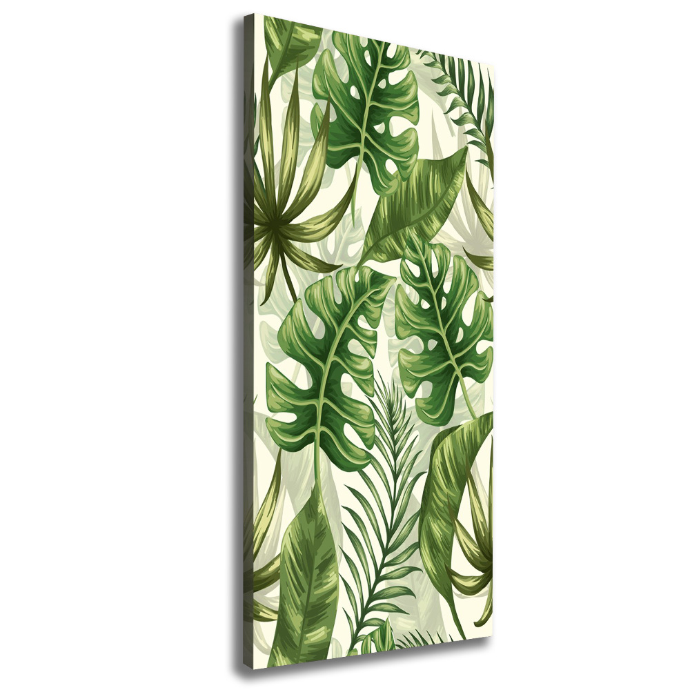 Wall art canvas Tropical leaves