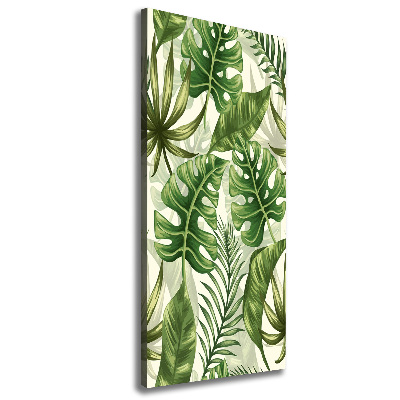 Wall art canvas Tropical leaves