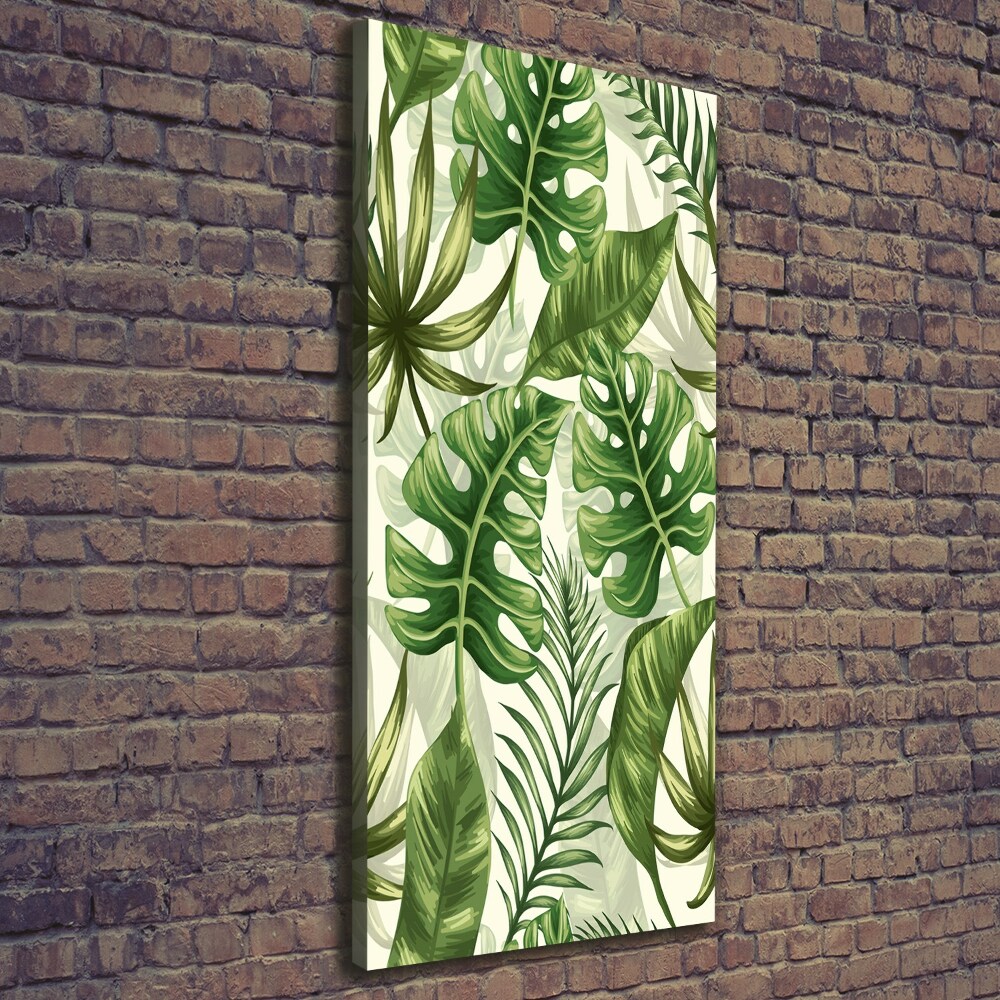 Wall art canvas Tropical leaves