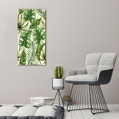 Wall art canvas Tropical leaves