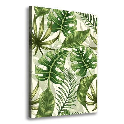 Wall art canvas Tropical leaves