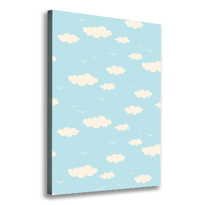 Picture canvas print Clouds