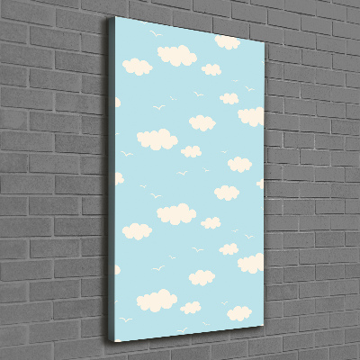 Picture canvas print Clouds