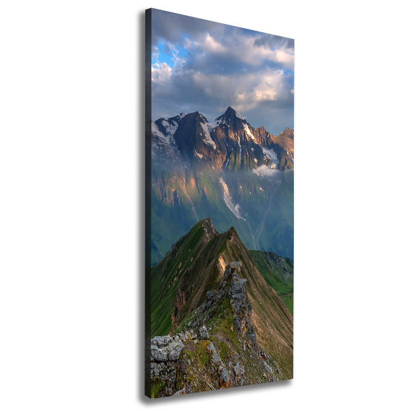 Wall art canvas large Mountain peaks