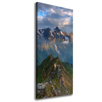 Wall art canvas large Mountain peaks