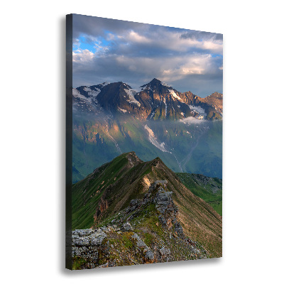 Wall art canvas large Mountain peaks