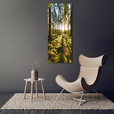 Wall art canvas a pine forest