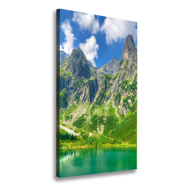 Picture canvas print Lake in the mountains