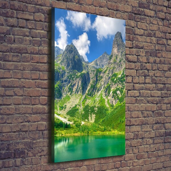 Picture canvas print Lake in the mountains