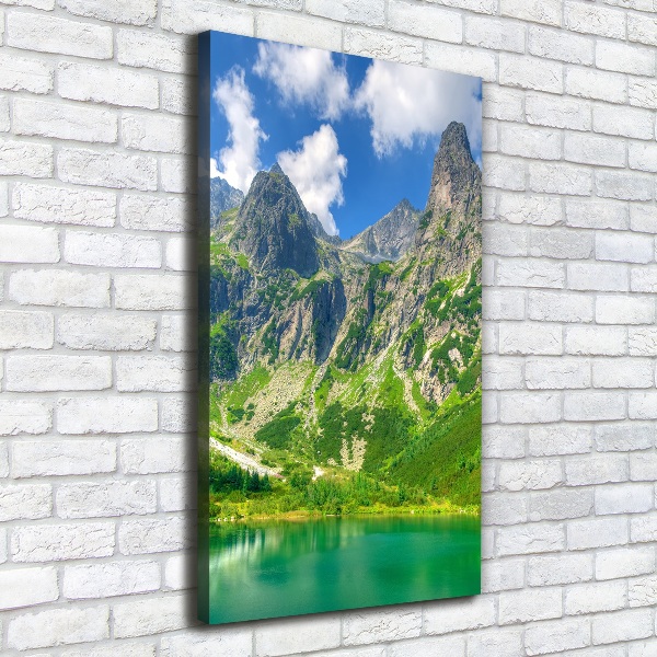 Picture canvas print Lake in the mountains