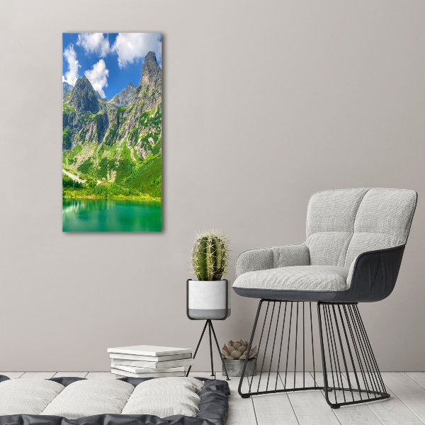 Picture canvas print Lake in the mountains