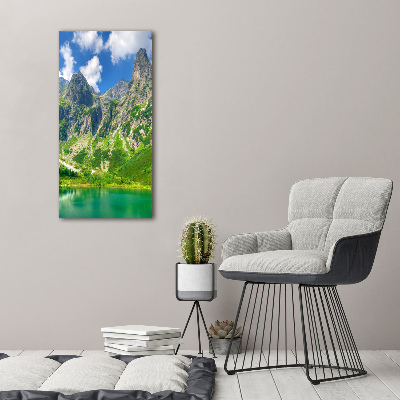 Picture canvas print Lake in the mountains