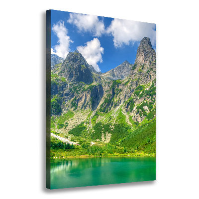 Picture canvas print Lake in the mountains