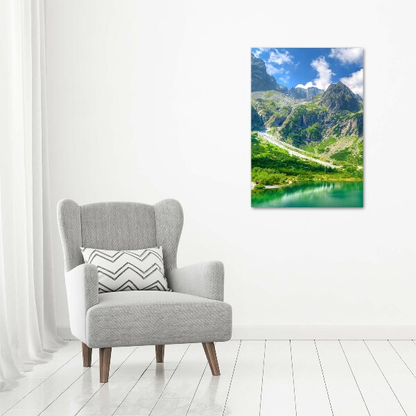 Picture canvas print Lake in the mountains