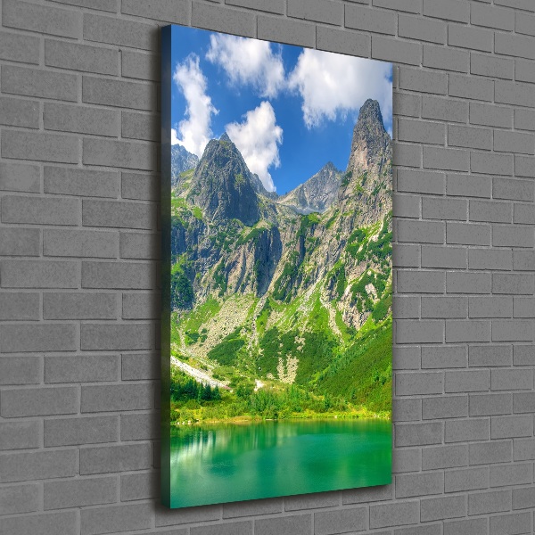 Picture canvas print Lake in the mountains