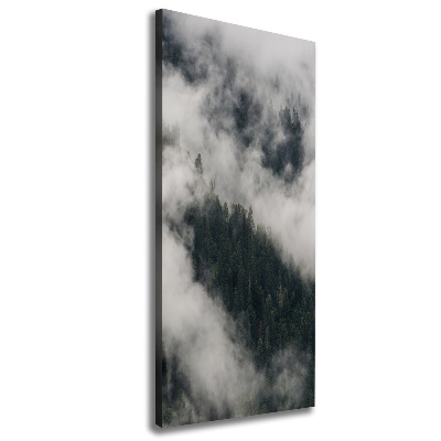 Wall art canvas Cloud over the forest