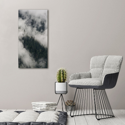 Wall art canvas Cloud over the forest