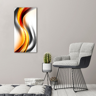 Large canvas wall art Wave abstraction