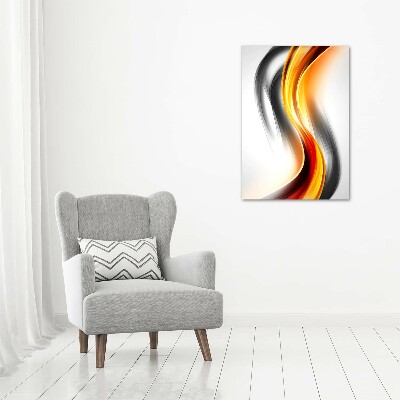 Large canvas wall art Wave abstraction