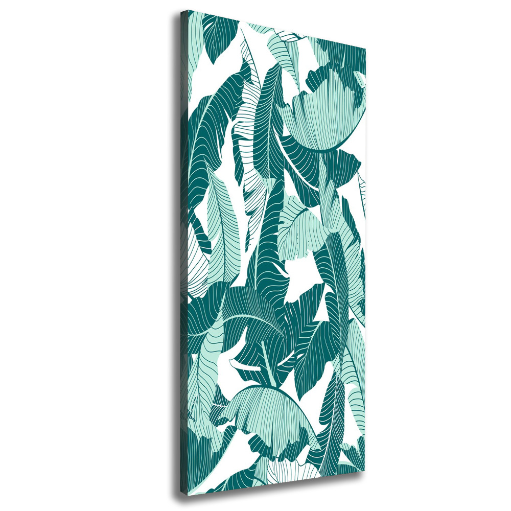 Picture canvas print Tropical leaves